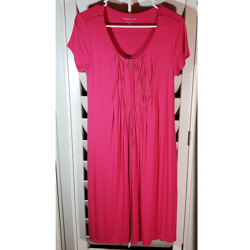 Coldwater Creek Pink Smocked Dress X-Small